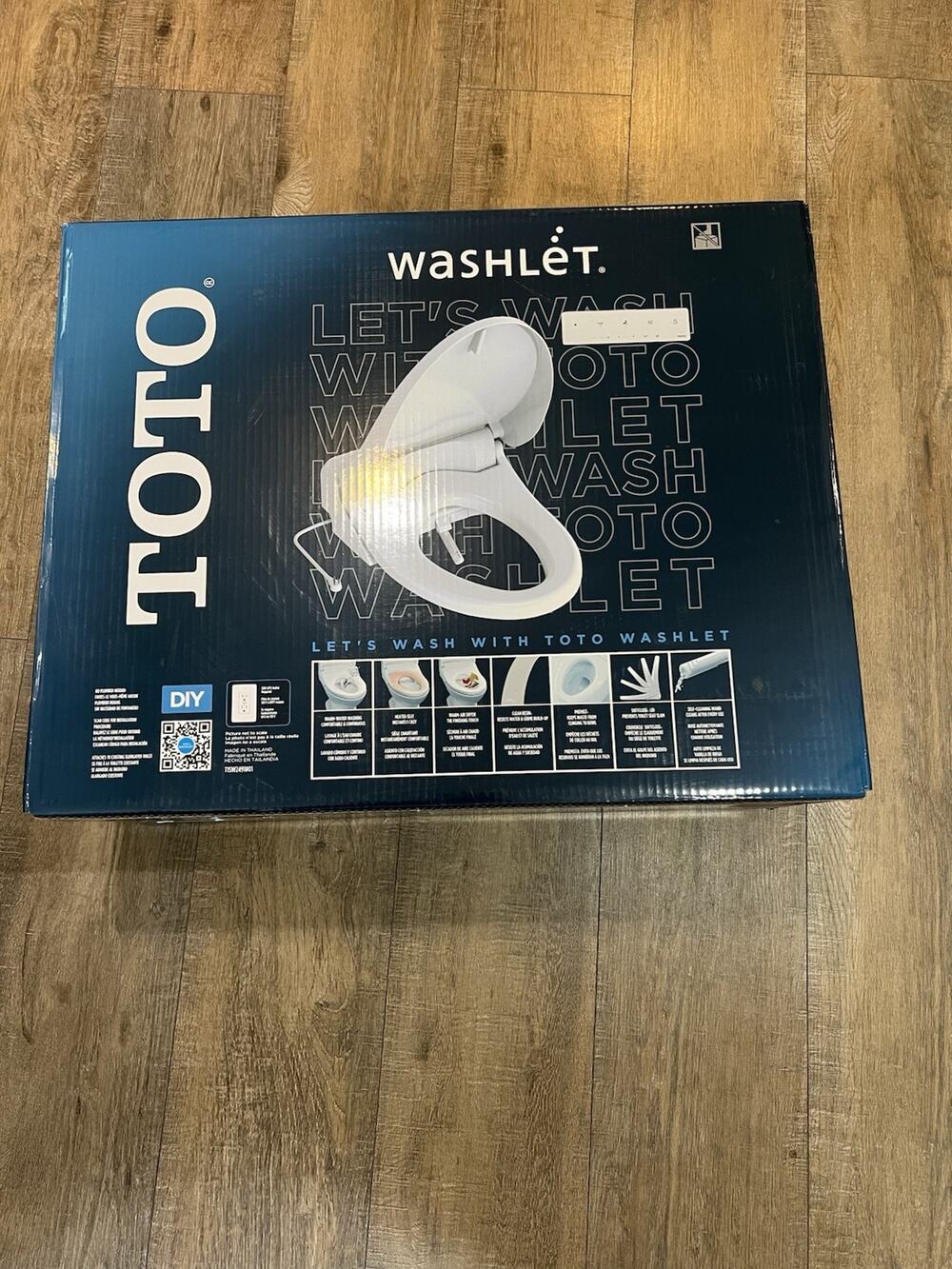 TOTO Washlet Elongated Bidet Seat with SoftClose Lid T1SW2491#01 Remote Control